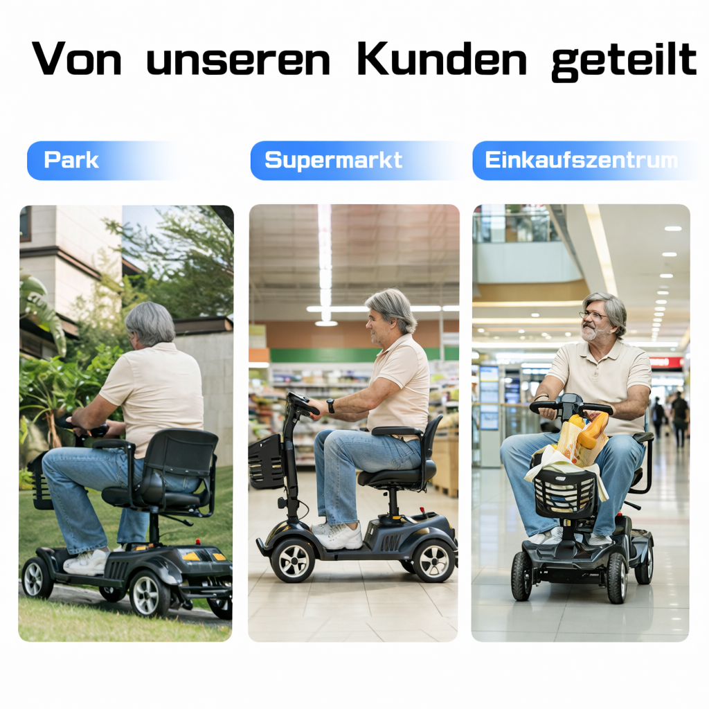 Invvqu Z02 Elektromobil in Schwarz – faltbar, 350W Motor, 20 km Reichweite, 150 kg