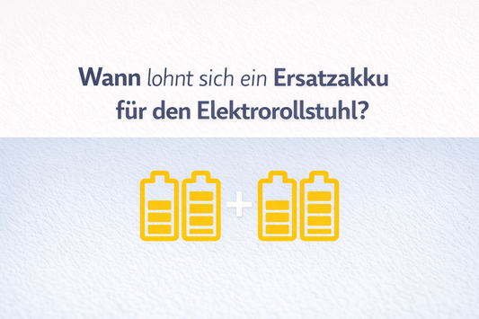 Wann lohnt sich ein Ersatzakku für den Elektrorollstuhl? Für wen eine zweite Batterie im Alltag sinnvoll sein kann