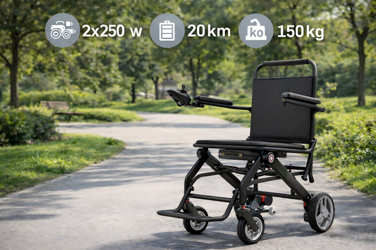 Neu im Shop: Invvqu VITA-2 – faltbarer Elektrorollstuhl mit Doppel-Motor