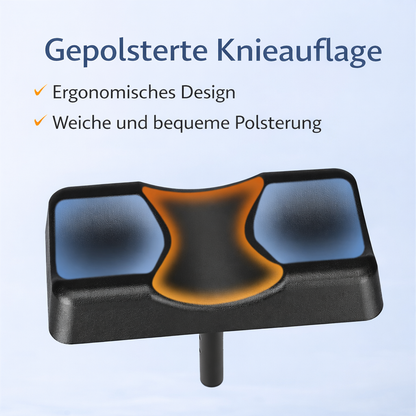 Invvqu K01-S – Faltbarer leichter Knie-Roller mit Sitz, höhenverstellbar, Krückenersatz