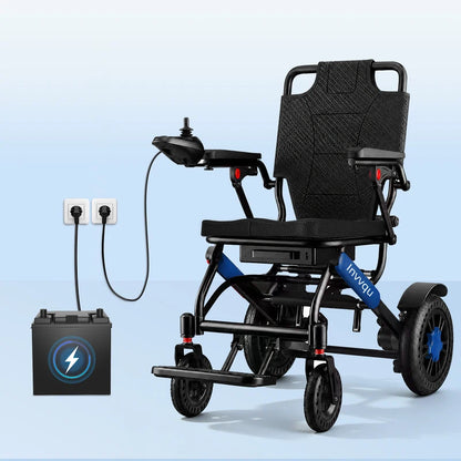 Invvqu V4-L – Stabiler faltbarer Elektrorollstuhl, 500 W, 12 Ah, bis 150 kg