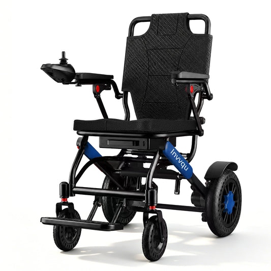 Invvqu V4-L Faltbarer Elektrorollstuhl – 500 W, 20 km Reichweite, bis 150 kg