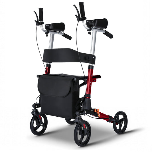 Invvqu W2-R – Rollator mit Unterarmstützen und Armauflagen, höhenverstellbar, bis 150 kg
