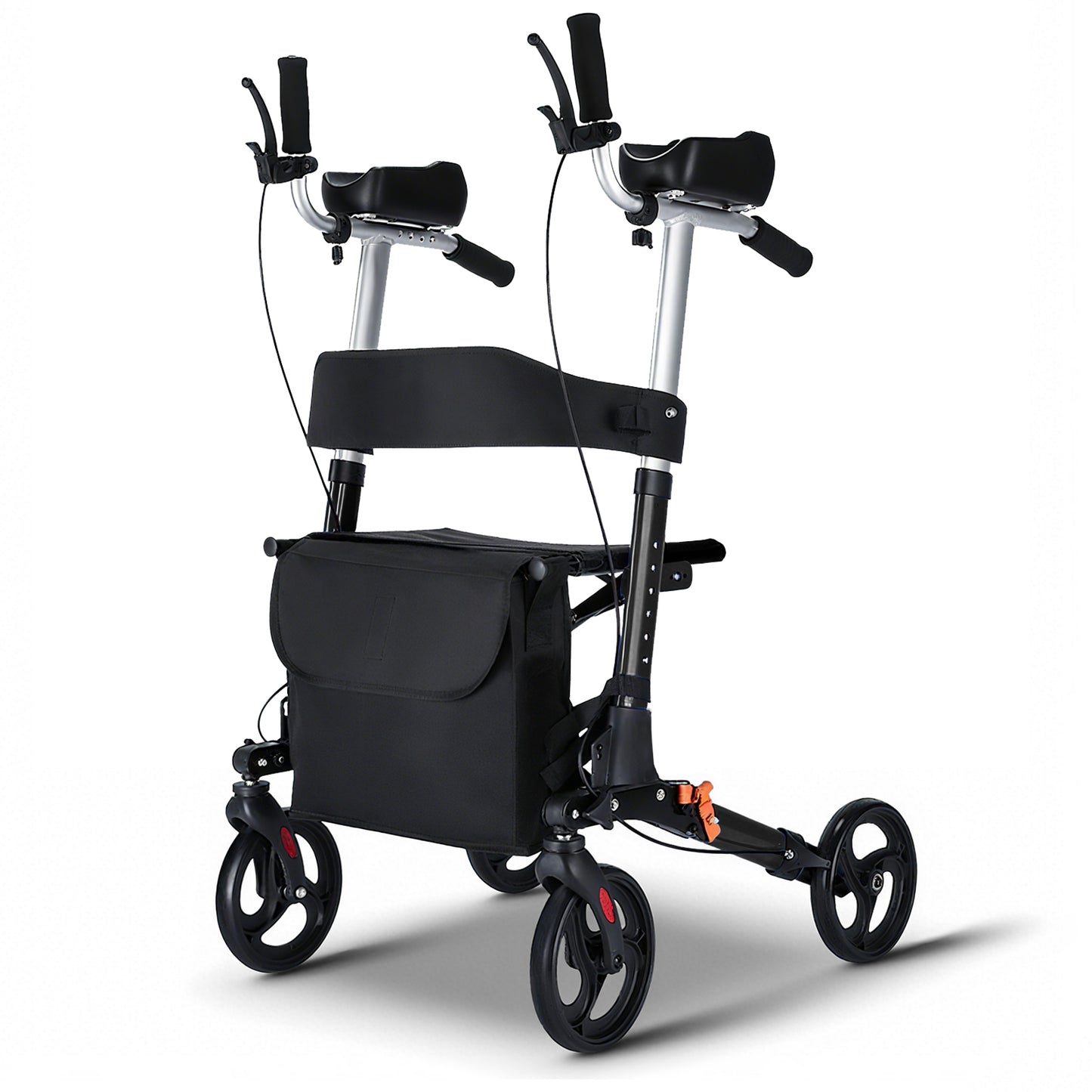 Invvqu W2-S – Rollator mit Unterarmstützen und Armauflagen, höhenverstellbar, bis 150 kg