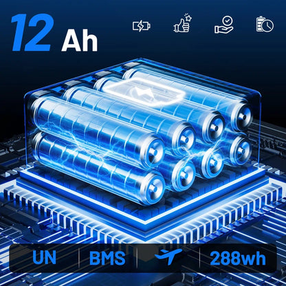 Invvqu V4-L – Stabiler faltbarer Elektrorollstuhl, 500 W, 12 Ah, bis 150 kg