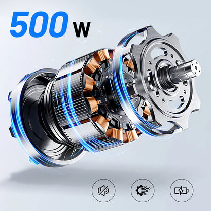 Invvqu V4-L – Stabiler faltbarer Elektrorollstuhl, 500 W, 12 Ah, bis 150 kg