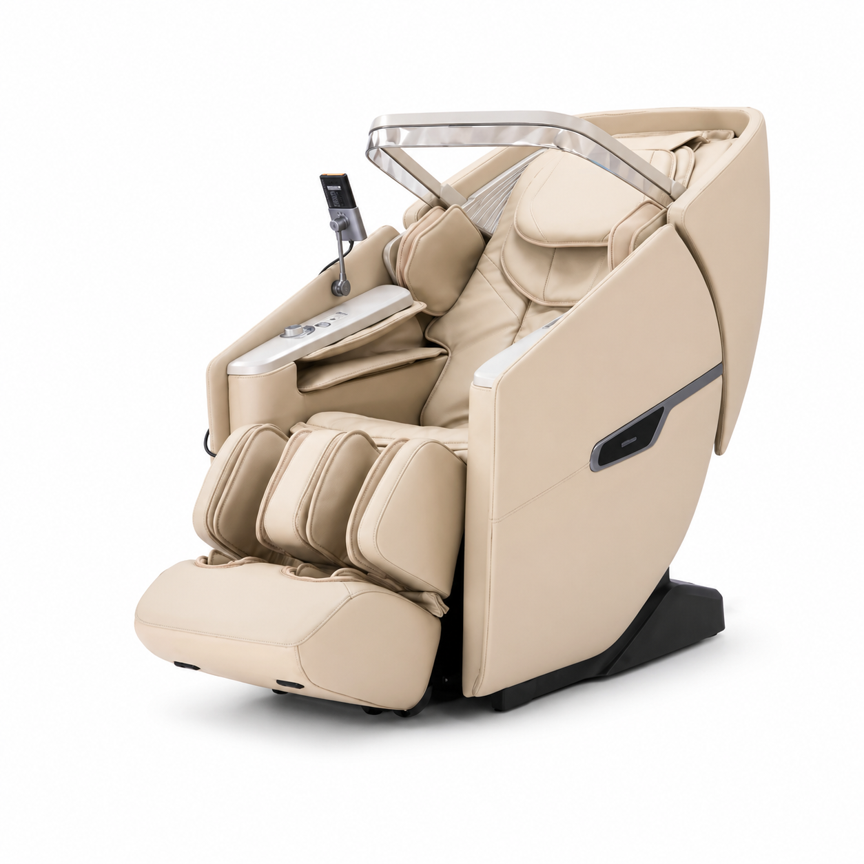 A553 Beige Massagesessel mit 3D-Tiefenmassage, Sprachsteuerung und Ganzkörper-Airbag-Massage