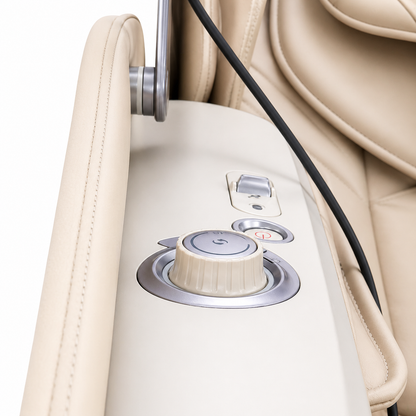 A553 Beige Massagesessel mit 3D-Tiefenmassage, Sprachsteuerung und Ganzkörper-Airbag-Massage