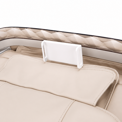 A553 Beige Massagesessel mit 3D-Tiefenmassage, Sprachsteuerung und Ganzkörper-Airbag-Massage