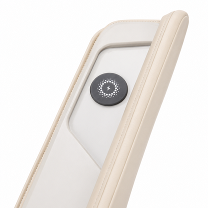 A553 Beige Massagesessel mit 3D-Tiefenmassage, Sprachsteuerung und Ganzkörper-Airbag-Massage
