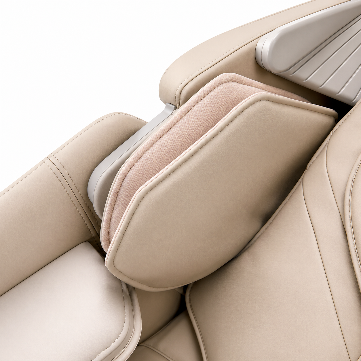 A553 Beige Massagesessel mit 3D-Tiefenmassage, Sprachsteuerung und Ganzkörper-Airbag-Massage