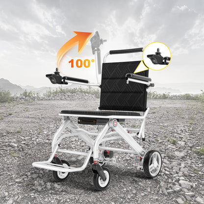 Invvqu VITA-1S Silber faltbarer Elektrorollstuhl– 500W Motor, 12Ah Akku, 20 km Reichweite