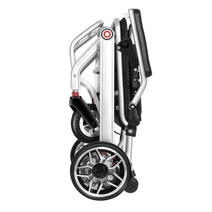Invvqu VITA-1S Silber faltbarer Elektrorollstuhl– 500W Motor, 12Ah Akku, 20 km Reichweite