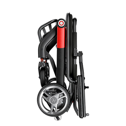 Invvqu VITA-1H Schwarz-Rot faltbarer Elektrorollstuhl– 500W Motor, 12Ah Akku, 20 km Reichweite