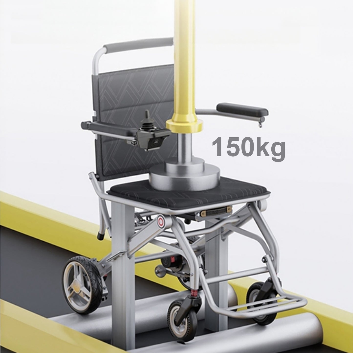 Invvqu VITA-1S Silber faltbarer Elektrorollstuhl– 500W Motor, 12Ah Akku, 20 km Reichweite