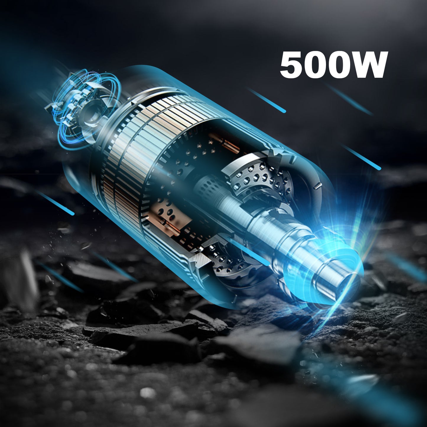 Invvqu VITA-1H Schwarz-Rot faltbarer Elektrorollstuhl– 500W Motor, 12Ah Akku, 20 km Reichweite