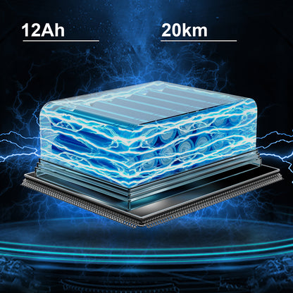 Invvqu VITA-1H Schwarz-Rot faltbarer Elektrorollstuhl– 500W Motor, 12Ah Akku, 20 km Reichweite