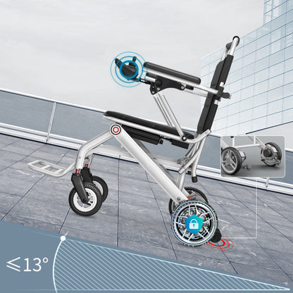 Invvqu VITA-1S Silber faltbarer Elektrorollstuhl– 500W Motor, 12Ah Akku, 20 km Reichweite