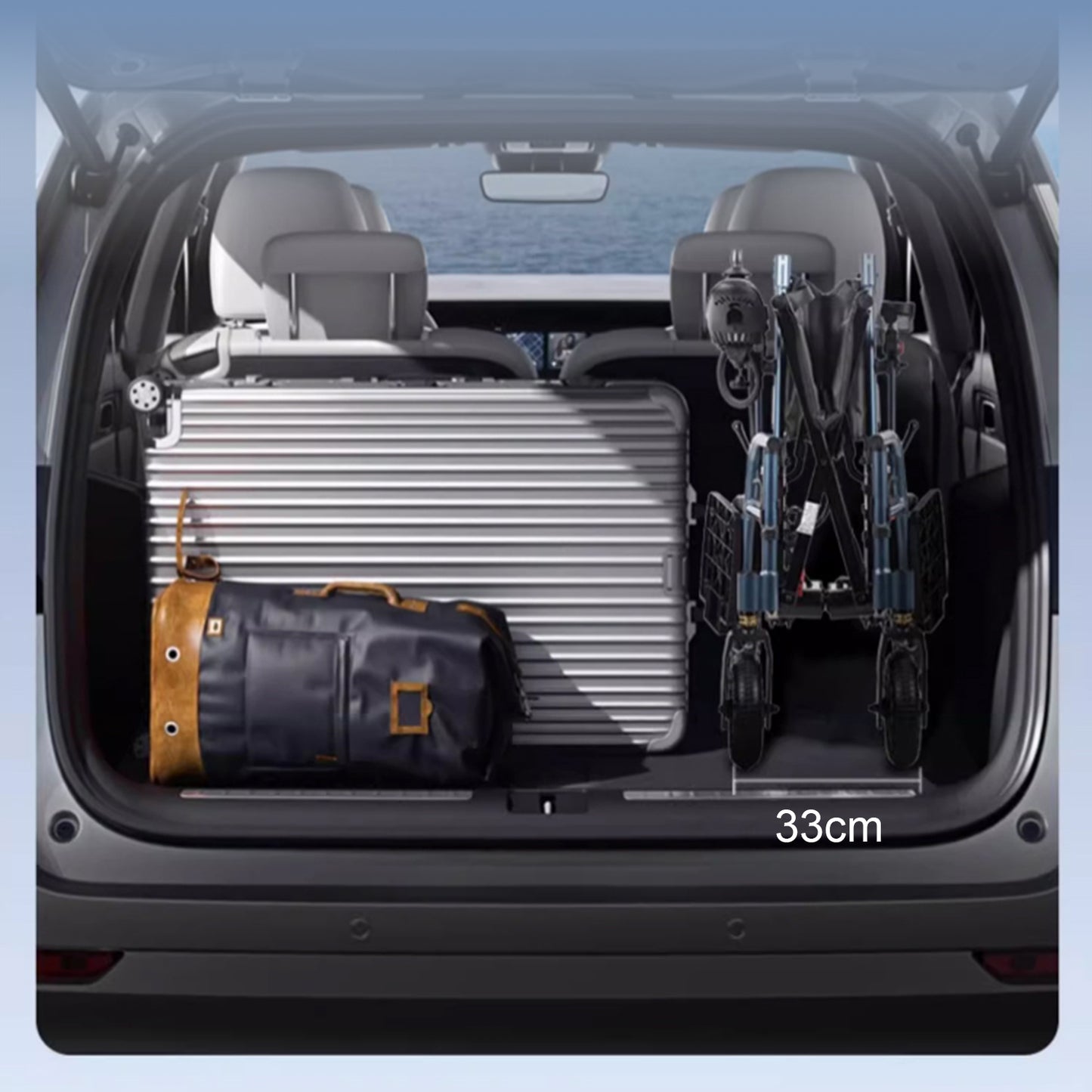 Invvqu E08 – Leichter faltbarer Elektrorollstuhl, 500 W, 10 Ah, kompakt für Alltag & Transport