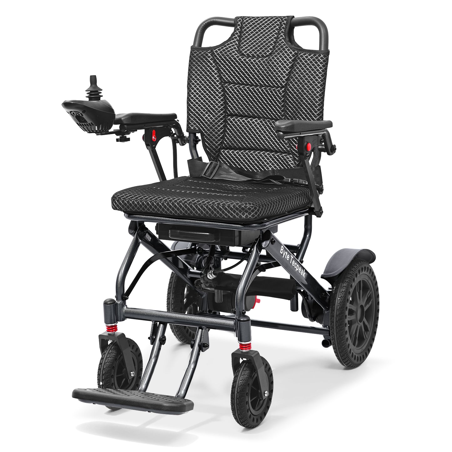 Invvqu D14 Elektrorollstuhl Schwarz 18,5 kg 500W 12Ah faltbar & leicht