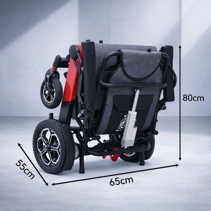Invvqu D15 Elektrorollstuhl 500W, 12Ah, bis 20 km, Rückenlehne verstellbar