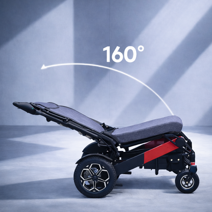 Invvqu D15 Elektrorollstuhl 500W, 12Ah, bis 20 km, Rückenlehne verstellbar