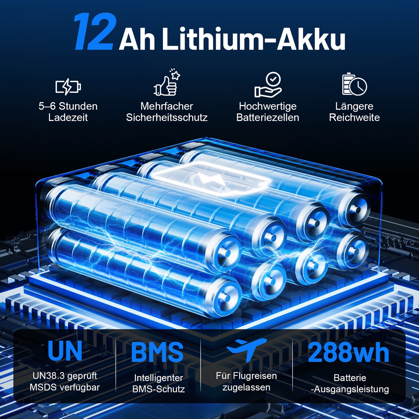 Invvqu V1H – Ultraleichter faltbarer Elektrorollstuhl, nur 14,5 kg, kompakt und mobil