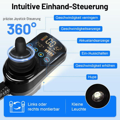 Invvqu V1H – Ultraleichter faltbarer Elektrorollstuhl, nur 14,5 kg, kompakt und mobil