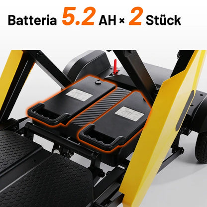 Invvqu E01 – Silla de ruedas eléctrica plegable robusta, 500 W, 20 Ah, 30 km