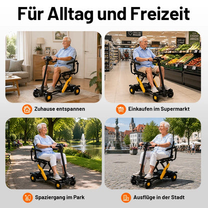 Invvqu E01 – Silla de ruedas eléctrica plegable robusta, 500 W, 20 Ah, 30 km