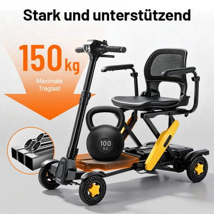 Invvqu E01 – Silla de ruedas eléctrica plegable robusta, 500 W, 20 Ah, 30 km