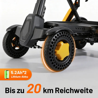 Invvqu E01 – Silla de ruedas eléctrica plegable robusta, 500 W, 20 Ah, 30 km