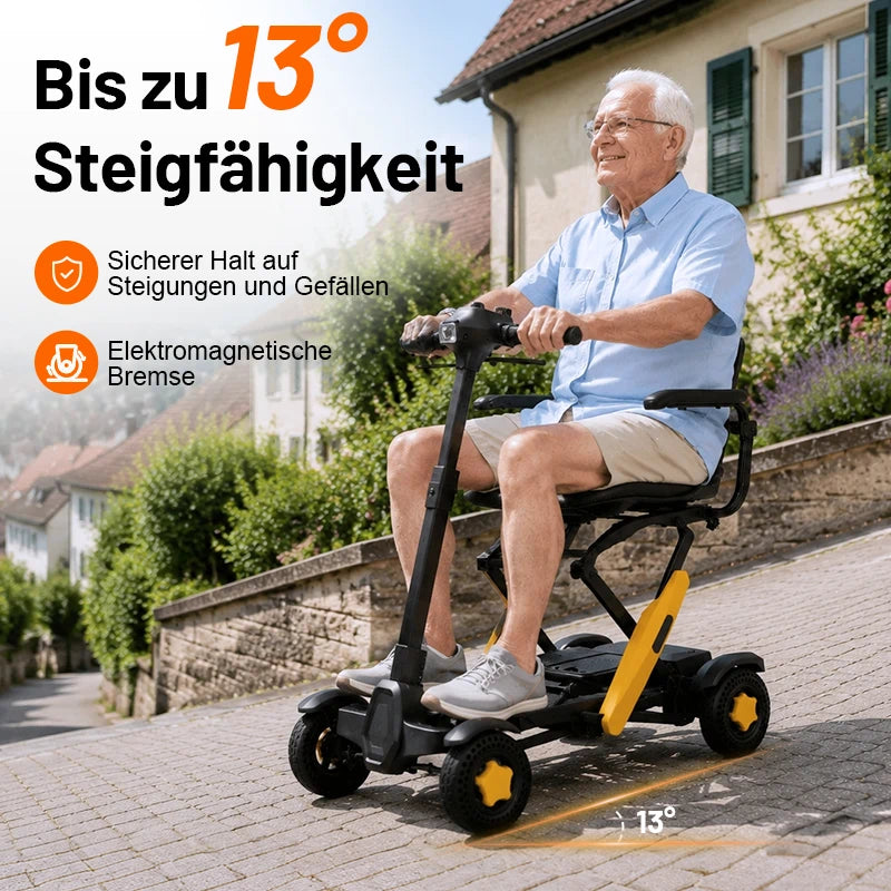 Invvqu E01 – Silla de ruedas eléctrica plegable robusta, 500 W, 20 Ah, 30 km