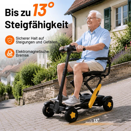 Invvqu E01 – Silla de ruedas eléctrica plegable robusta, 500 W, 20 Ah, 30 km