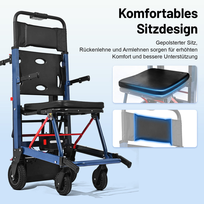 T01 Elektrischer Rollstuhl Treppensteiger – Mobile Treppenraupe für Senioren & Menschen mit eingeschränkter Mobilität