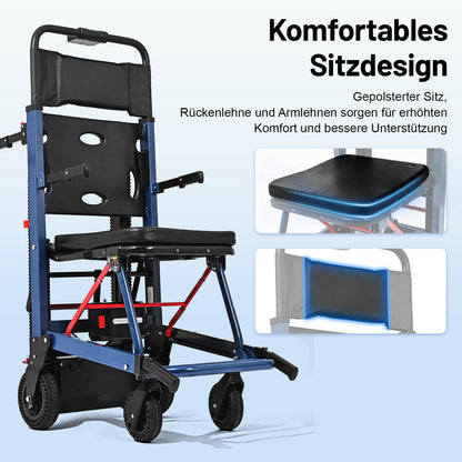 T01 Elektrischer Rollstuhl Treppensteiger – Mobile Treppenraupe für Senioren & Menschen mit eingeschränkter Mobilität