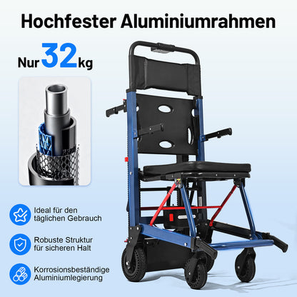 T01 Elektrischer Rollstuhl Treppensteiger – Mobile Treppenraupe für Senioren & Menschen mit eingeschränkter Mobilität
