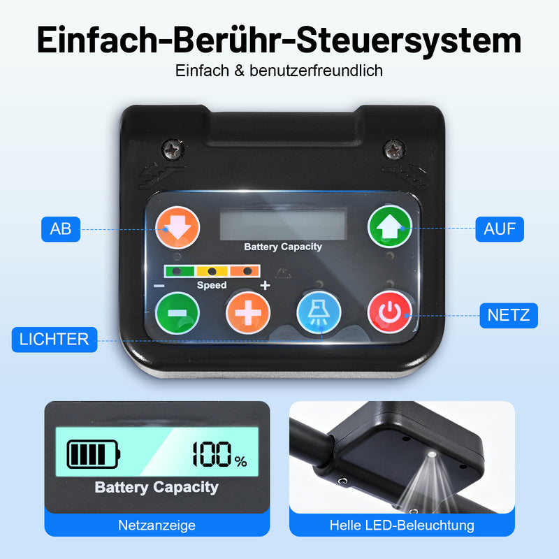 T01 Elektrischer Rollstuhl Treppensteiger – Mobile Treppenraupe für Senioren & Menschen mit eingeschränkter Mobilität
