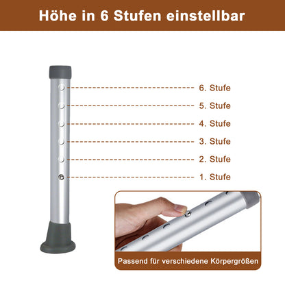 Invvqu B01-BS – Höhenverstellbarer Duschstuhl, rutschfest, 100 kg Tragkraft