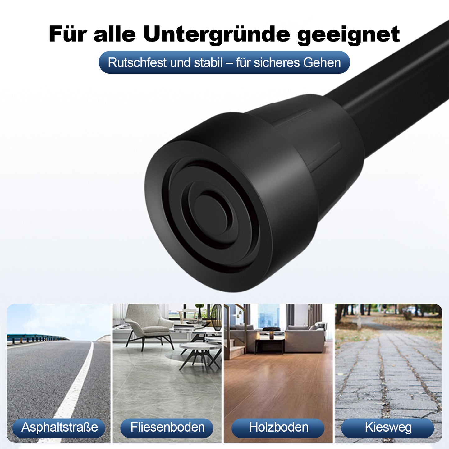 Invvqu C01 – Faltbare leichte Gehhilfe, höhenverstellbar, rutschfest, für Senioren