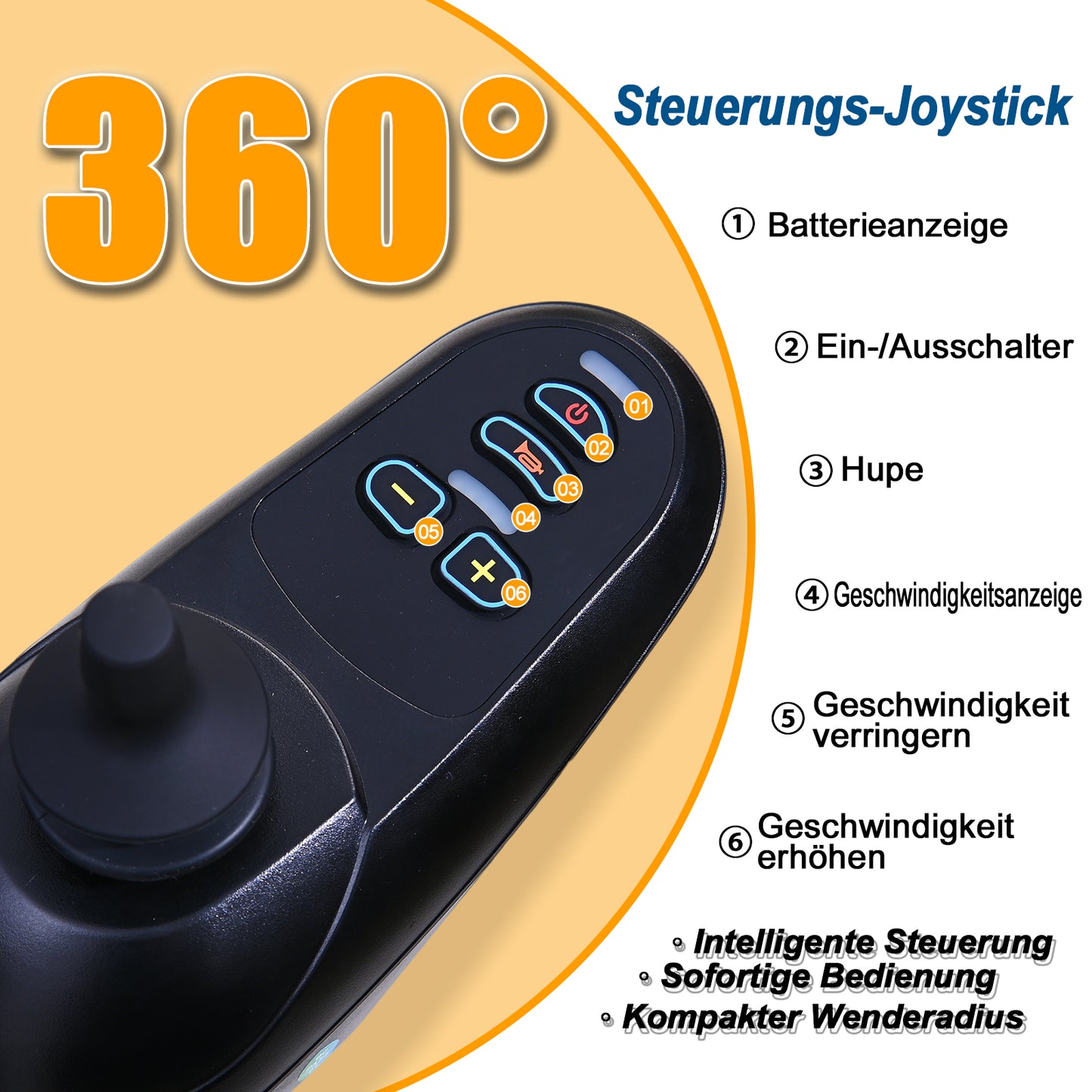 Invvqu D14 faltbarer Elektrorollstuhl – 18,5 kg, 500 W, 12 Ah, 150 kg