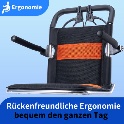 Invvqu M2 Faltbarer Rollstuhl – Leicht, Aluminiumrahmen, Reisefreundlich