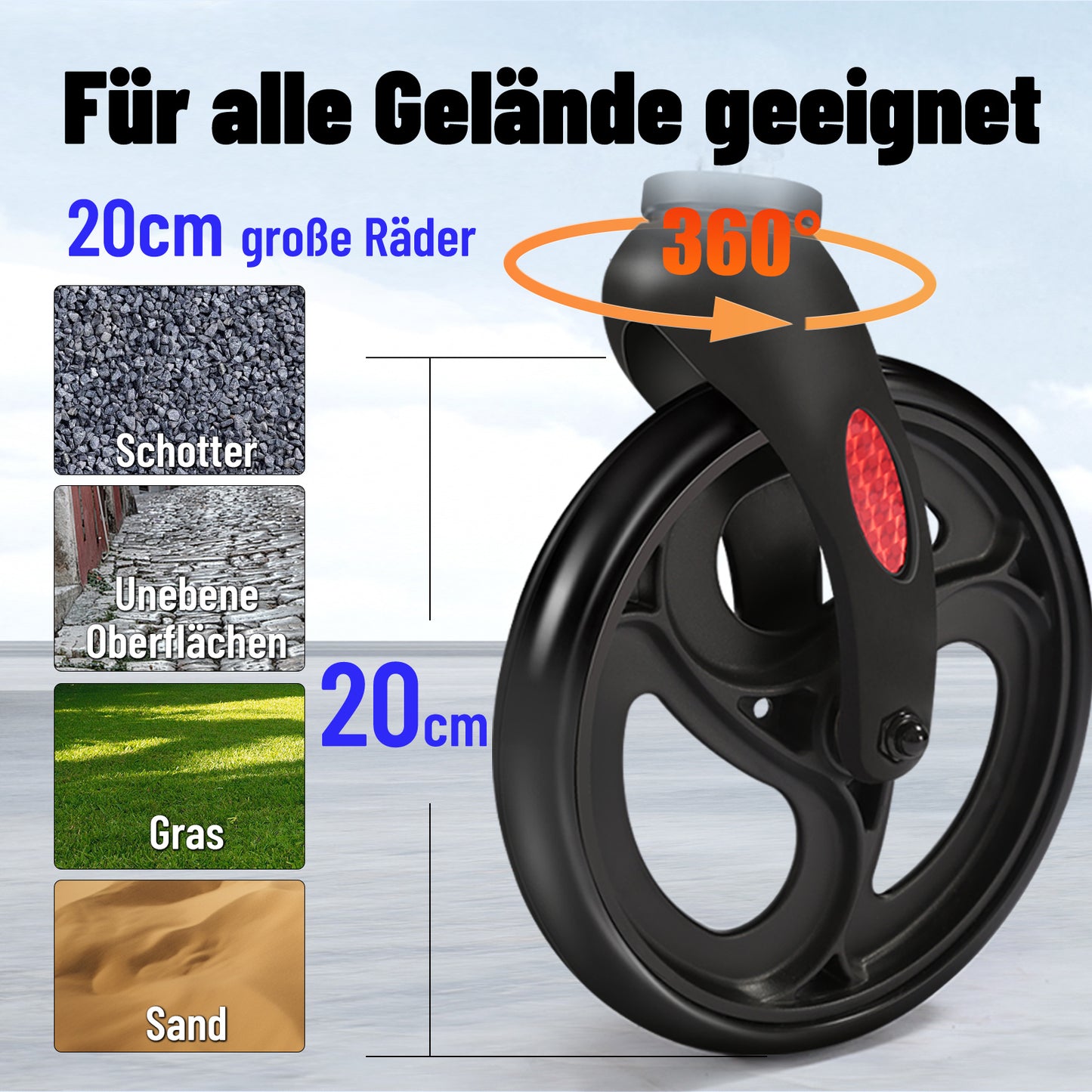Invvqu W2-S – Rollator mit Unterarmstützen und Armauflagen, höhenverstellbar, bis 150 kg