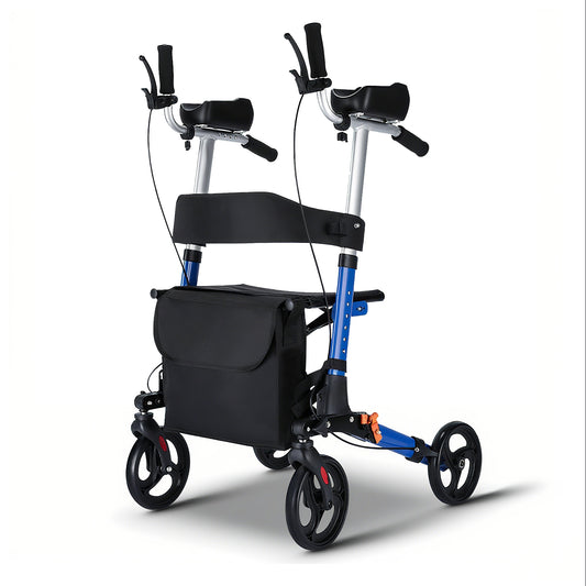 Invvqu R2 Rollator mit Sitz – Leicht, klappbar & höhenverstellbar, 150 kg