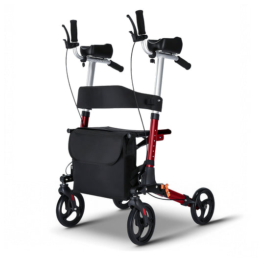 Invvqu W2-R – Andador con apoyo para antebrazos y reposabrazos, regulable en altura, hasta 150 kg