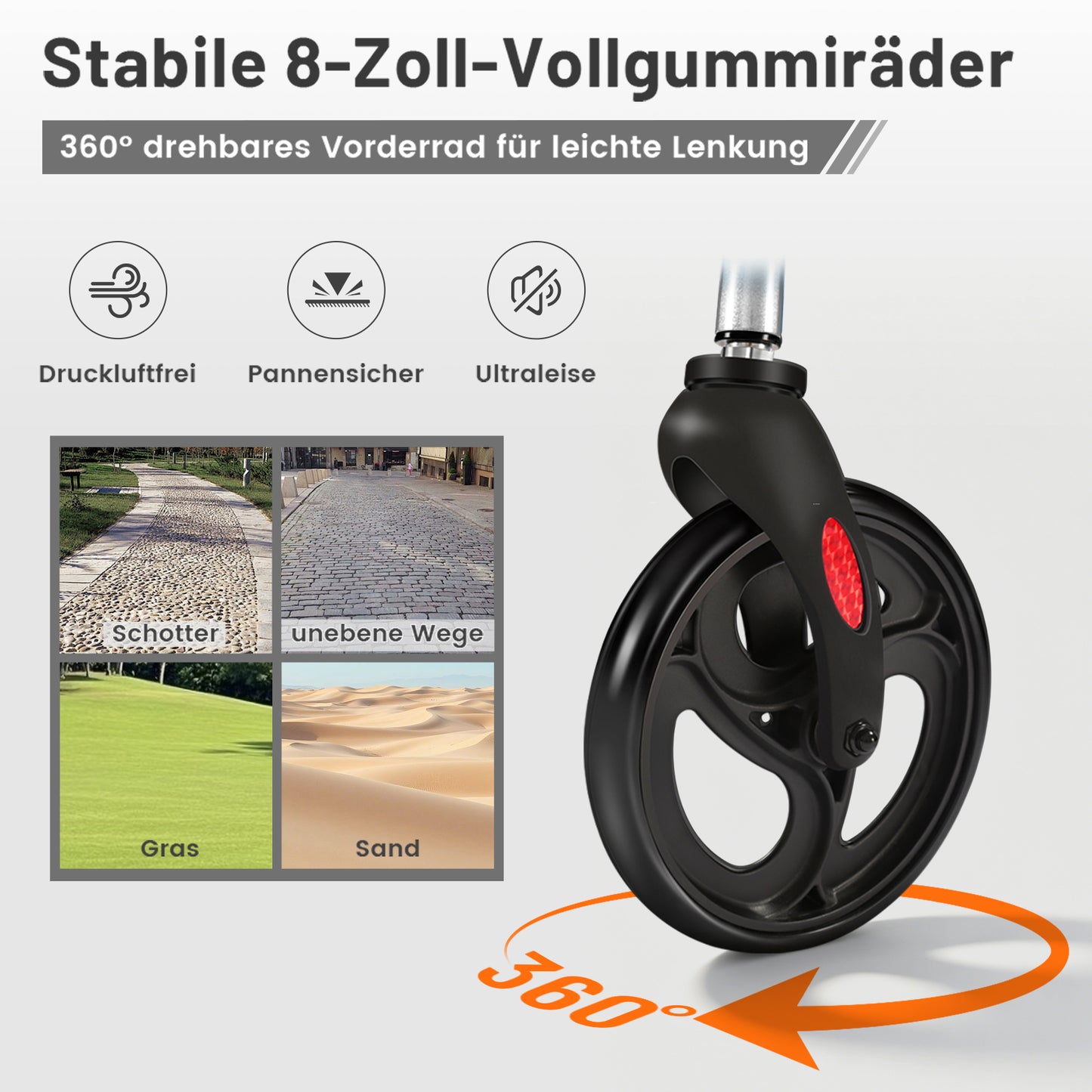 Invvqu W3-Y – 2-in-1 Rollator & Transportstuhl mit Fußstützen, faltbar, bis 150 kg