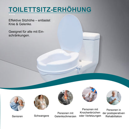 Invvqu T01-BS – Toilettenaufsatz mit sicherem Halt, 100 kg Tragkraft, für Senioren