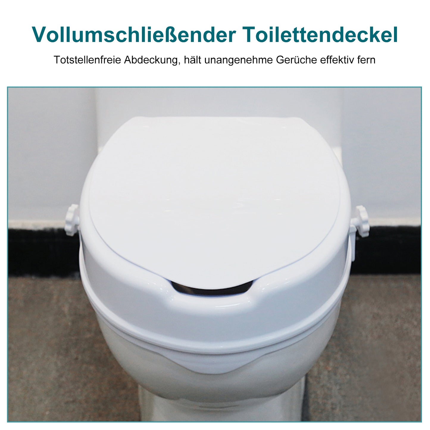 Invvqu T01-BS – Toilettenaufsatz mit sicherem Halt, 100 kg Tragkraft, für Senioren
