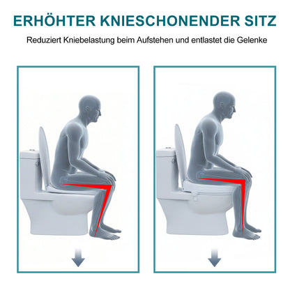 Invvqu T01-BS – Toilettenaufsatz mit sicherem Halt, 100 kg Tragkraft, für Senioren