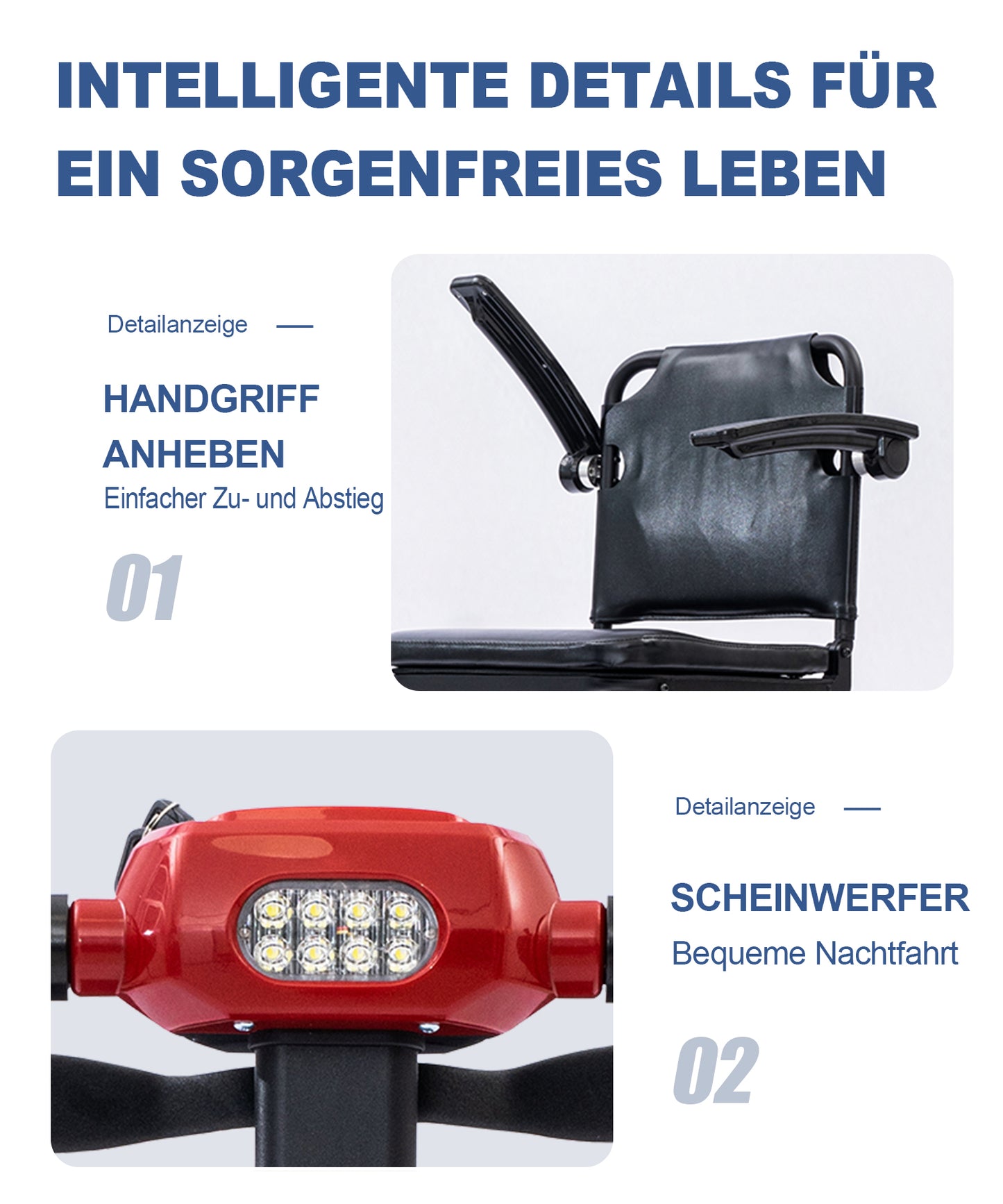 Invvqu Z01 Faltbarer Elektromobil– 25 km Reichweite, 12Ah Akku